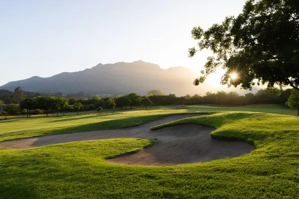 Bunkers with morning sun rays