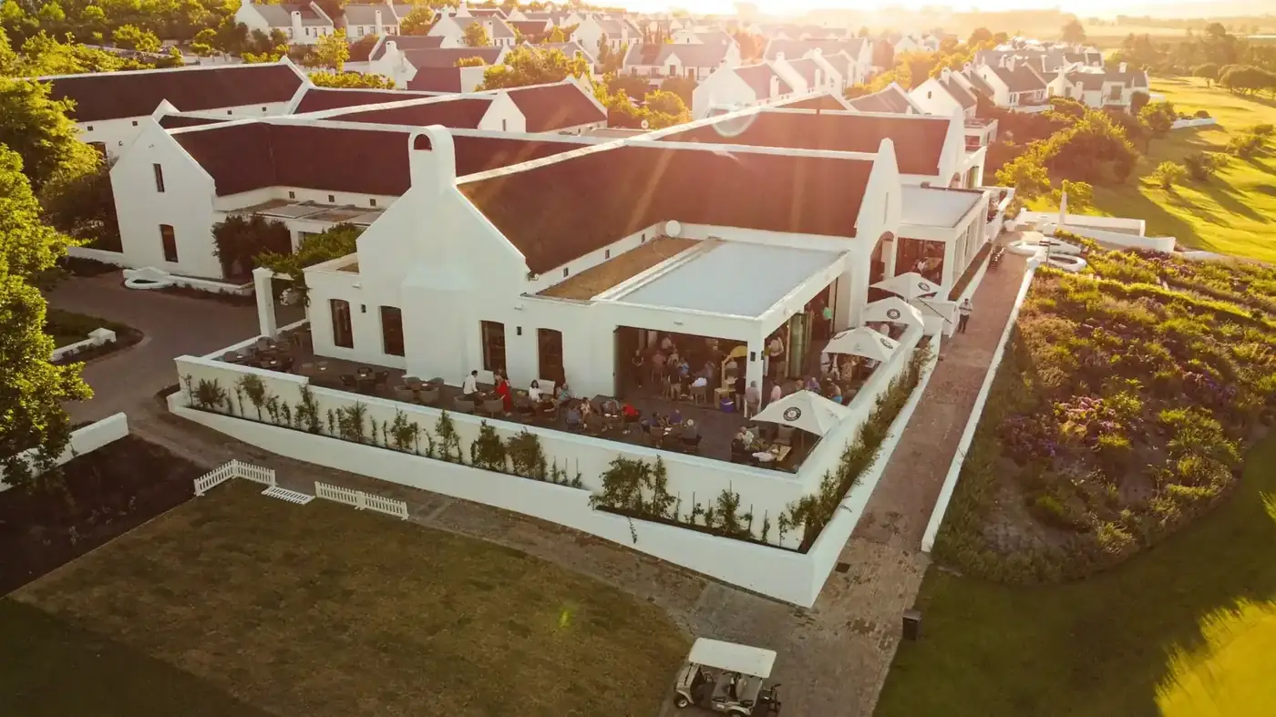 De Zalze clubhouse aerial view