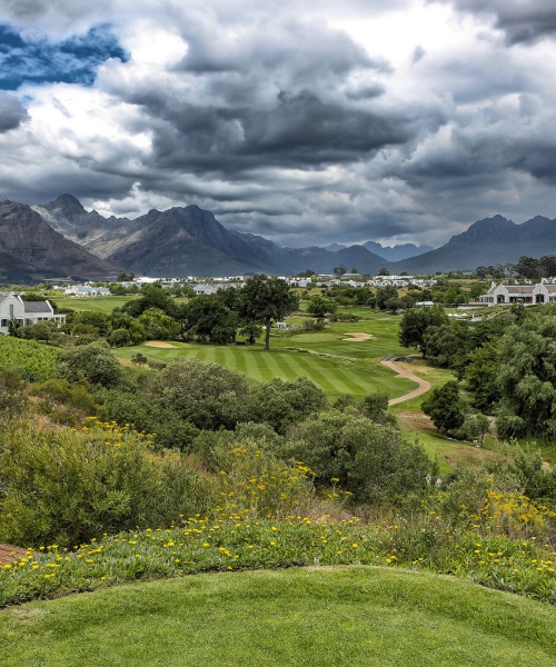 Course mountain panorama