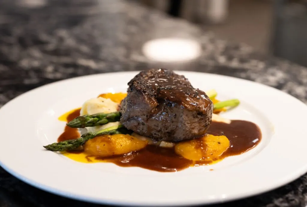 Gourmet steak dish
