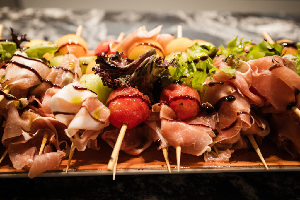 Prosciutto skewers